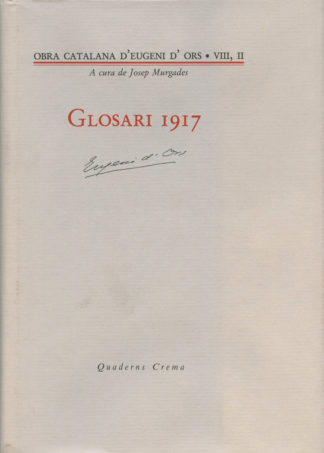 Portada Glosari 1917