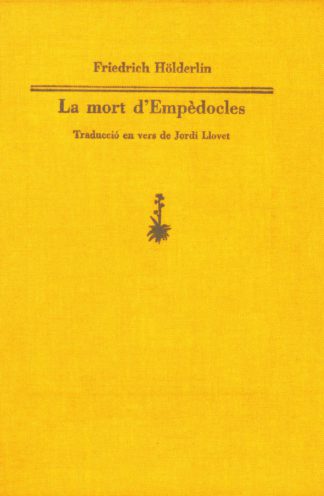 Portada La mort d' Empèdocles