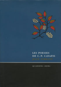 Portada Les poesies de C. P. Cavafis