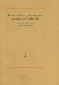 Portada Poesia eròtica i pornogràfica catalana del segle XVII