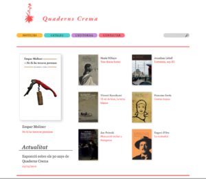Imatge de l'entrada "Quaderns Crema inaugura la seva nova web"
