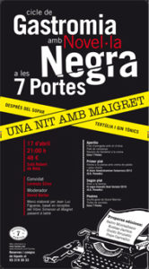 Imatge de l'entrada "Sopar literari 'Una nit amb Maigret' al 7 Portes"